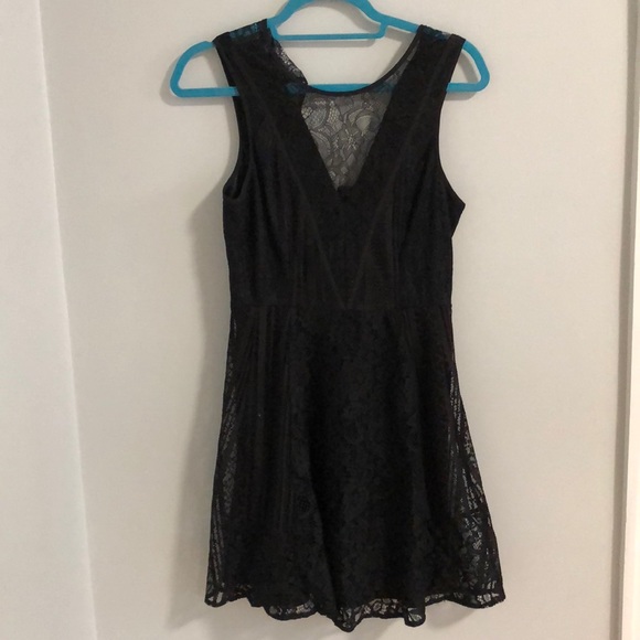 BCBG black lace dress - Picture 1 of 5